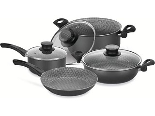 Tramontina Paris Line Black 7 Piece Cookware Set