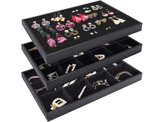 Velvet Jewelry Trays Organizer, Jewelry Storage