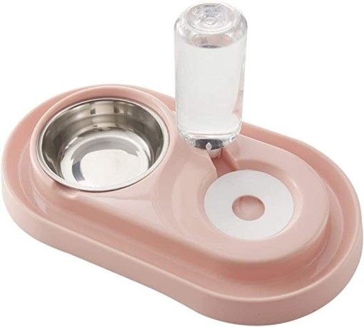 cat-dog-food-dish-bowl-with-automatic-water-dispenser-big-0
