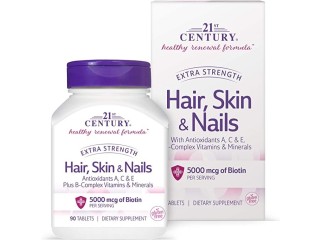 21st Century Extra Strength For Hair, Skin & Nails