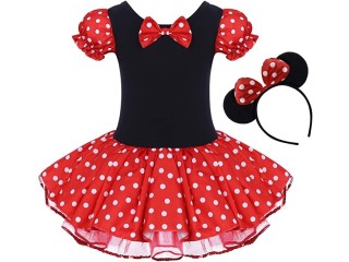 Toddler Girl Polka Dots Party Fancy Costume