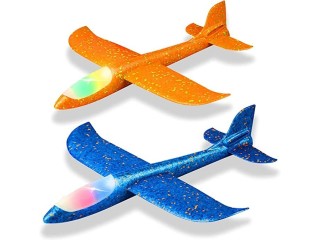 SHOWAY 2 Pack LED Light Airplane