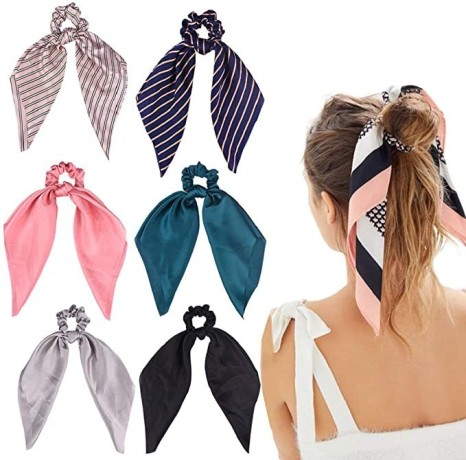 6pcs-hair-scrunchies-satin-silk-elastic-hair-bands-big-0