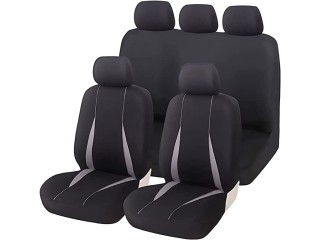 9 Pcs Flat Cloth Car Seat Cover Vehicle Protective Cushion