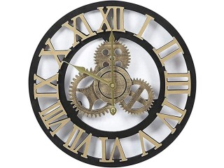 Vintage Industrial Gear Wall Clock