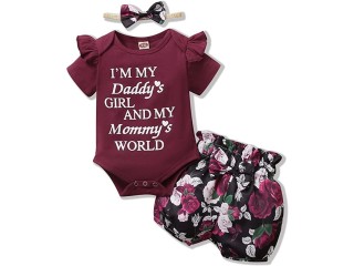 Infant Baby Girl Summer Clothes Newborn Girl