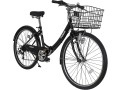 mogoo-colono-6-speed-folding-city-bike-black-26-inches-small-0