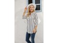 ninedaily-womens-34-sleeve-plaid-shirts-zip-floral-casual-tunic-blouse-tops-small-2