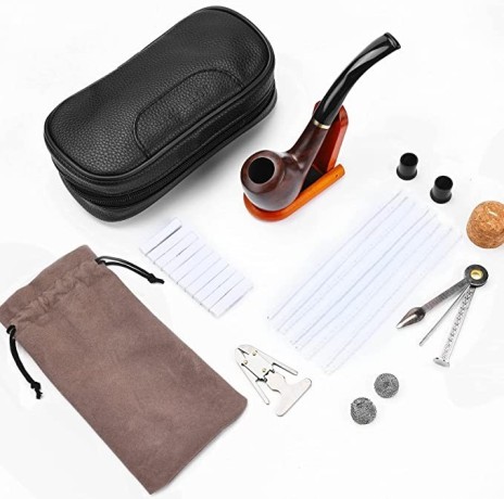 luxury-tobacco-pipe-with-leather-tobacco-pipe-pouch-big-0
