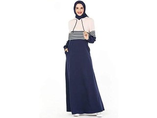 Plus Size Hoodie Abaya Dubai Turkish Hijab Muslim Dress