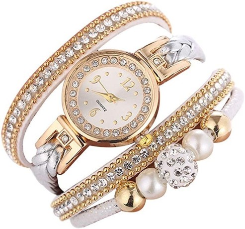 womens-beautiful-fashion-round-bracelet-watch-big-0