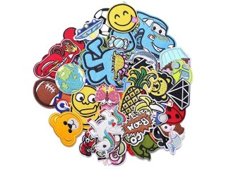 Patches for Clothing, KASTWAVE 60 PCS Embroidered Iron On Patches