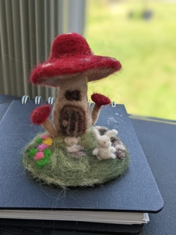 handmade-felted-mushroom-house-decoration-piece-for-sale-big-1