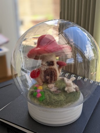 handmade-felted-mushroom-house-decoration-piece-for-sale-big-0