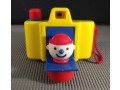 vintage-1980s-lot-of-2-toys-yellow-clown-camera-and-yellow-blue-rotary-phone-small-2