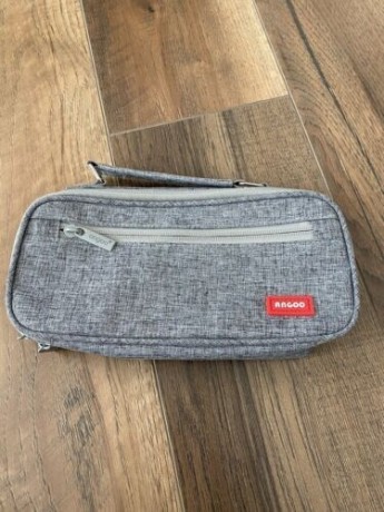 angoo-pencil-case-college-school-office-large-pencil-pouch-bag-solid-gray-big-0