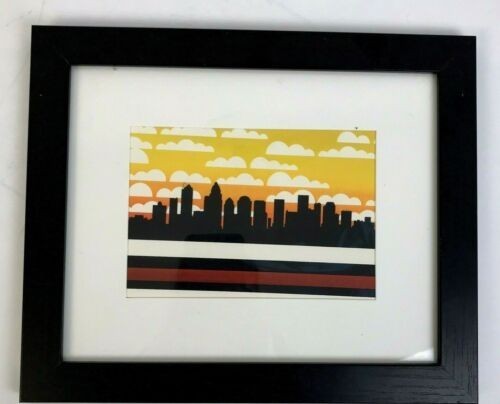 city-skyline-art-print-framed-matted-black-gold-modern-building-home-decor-conte-big-0