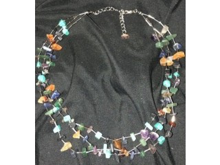 Lovely Silver tone Southwest Style necklace