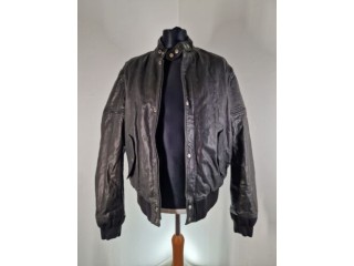 Men's Diesel black leather biker jacket | Zipp of Arms | VGC | 2XL - 54" chest