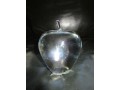 steuben-clear-crystal-art-glass-apple-sculpture-figurine-paperweight-decor-small-0