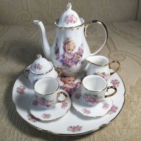 miniature-cupid-and-rose-10pc-gold-trimmed-tea-for-two-set-big-0
