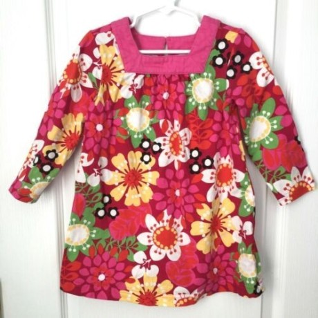 hanna-andersson-dress-size-100-us-4t-pink-floral-print-long-sleeve-square-neck-big-0