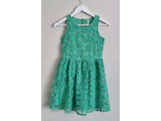 Girls Next Aged 11 Years Green Embroidered Floral Party Occasion Dress