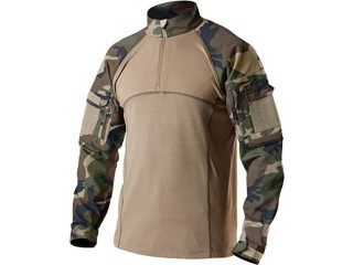 CQR Men's Combat Shirt Tactical 1/4 Zip Assault Long Sleeve Military BDU Shirts Camo EDC Top