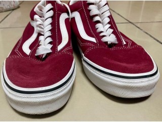 Maroon Vans Shoes