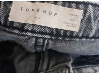 Top Shop Mom Jeans Grey