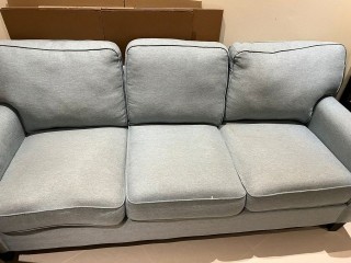 3 Seater Blue Sofa