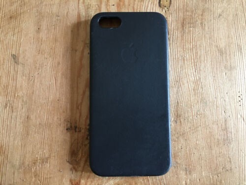 used-mobile-cover-apple-plastic-and-leather-black-colour-big-0