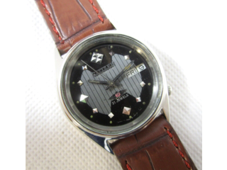 VINTAGE CITIZEN 21JEWELS DAY DATE AUTOMATIC JAPAN MADE WRIST WATCH #J376