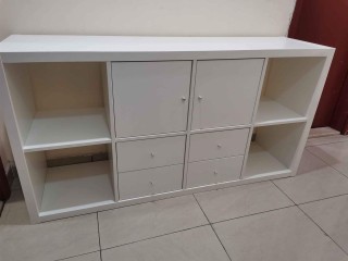 Bookcase and shelving unit with doors and drawers from IKEA 77x147 cm