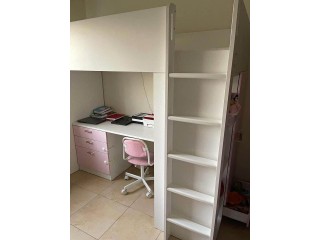 Bunk bed With Study Table and Storage