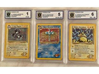 Various Pokemon Gym Heros Graded Cards