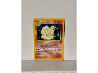 Ninetales 13/130 Holo Rare With Swirl Base Set 2 Pokemon Card WOTC