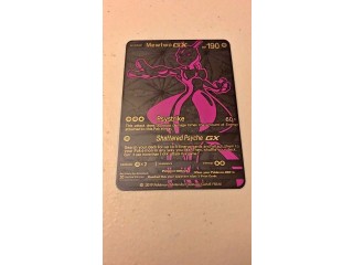 Mewtwo GX Pokemon Black Metal Collectible Card