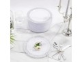 175pcs-silver-disposable-plastic-tableware-small-0
