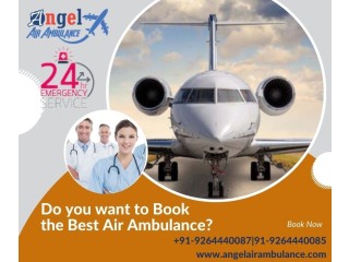 Instant Take ICU Air Ambulance Services in Varanasi with Medical Care by Angel