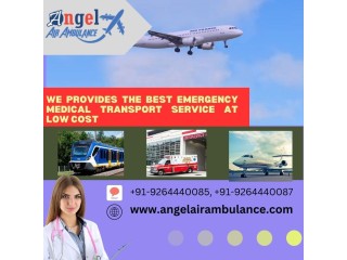 Take Air and Train Ambulance in Ranchi by Angel with Complete Efficiency at Low Cost