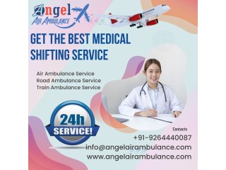 Get the Pioneer Air Ambulance Service in Dibrugarh by Angel at Genuine Cost