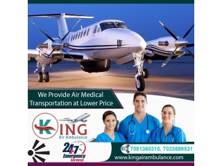 Get the Best Air Ambulance Service in Dibrugarh by King Air Ambulance