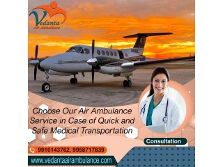 Choose Vedanta Air Ambulance Services in Dibrugarh with Up-to-date Medical Equipment