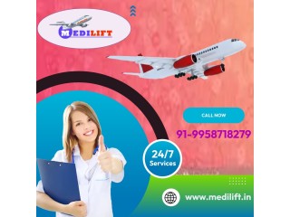 Utilize Air Ambulance Services in Guwahati by Medilift with Advanced Life-Support