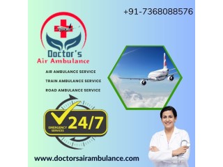 24 Hours Air Ambulance Services In Varanasi by Doctors with Trained Medical Panel