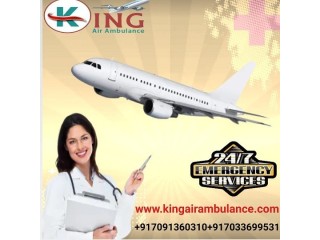 Hire Splendid ICU Support Air Ambulance Services in Kolkata by King