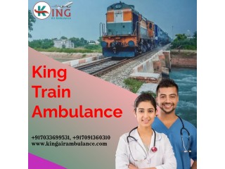 King Train Ambulance Service in Patna with Advanced Critical Care Facilities