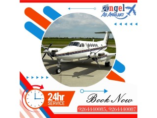 Obtain Angel Air  Ambulance Services in Mumbai with MICU Setup