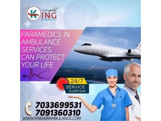 Rent Entrusted ICU Air Ambulance Services in Guwahati for Unconscious Rescue by King